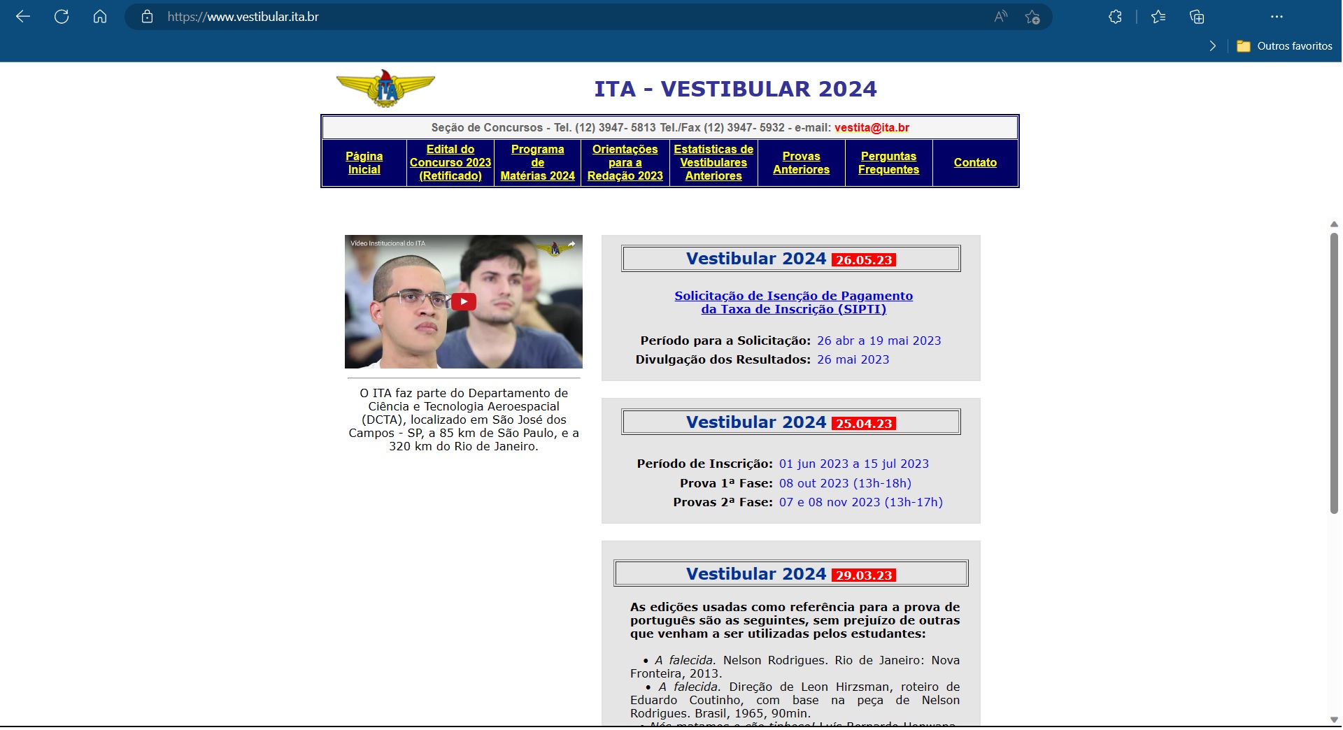Portal Vestibular ITA